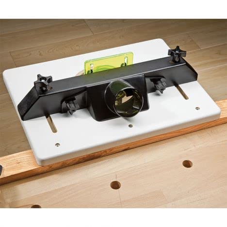 Rockler Trim Router Table – Adjustable Table Router - Best Router Table w/ Pre-Drilled Holes on Back - Router Table w/ High-Visibility Bit Guard, ROCKLER