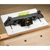 Rockler Trim Router Table – Adjustable Table Router - Best Router Table w/ Pre-Drilled Holes on Back - Router Table w/ High-Visibility Bit Guard, ROCKLER