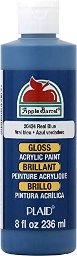 Apple Barrel Gloss Acrylic Paint in Assorted Colors (8 oz), 20424E Gloss Real Blue Apple Barrel