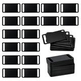 StayMax Aluminum Engraving Blanks Tags Stamping Blanks Tags Blank Dog Tag Pet ID Tag 25 Pieces (Black) StayMax