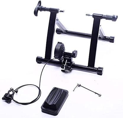 BalanceFrom Bike Trainer Stand Steel Bicycle Exercise Magnetic Stand with Front Wheel Riser Block - WoodArtSupply