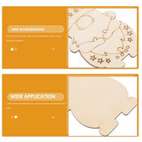 VOSAREA 40Pcs Christmas Gnome Wood Cutouts Unfinished Christmas Wooden Ornaments Xmas Tree Hanging Embellishments Crafts for DIY Arts Crafts Holiday VOSAREA