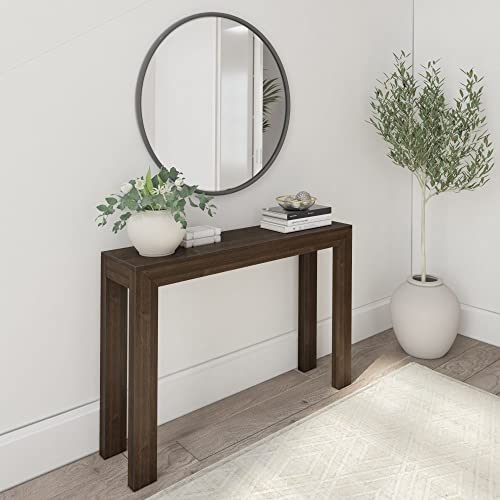 Plank+Beam Modern Solid Wood Console Table, 46.25 Inch, Sofa Table, Narrow Entryway Table for Hallway, Behind The Couch, Living Room, Foyer, Easy