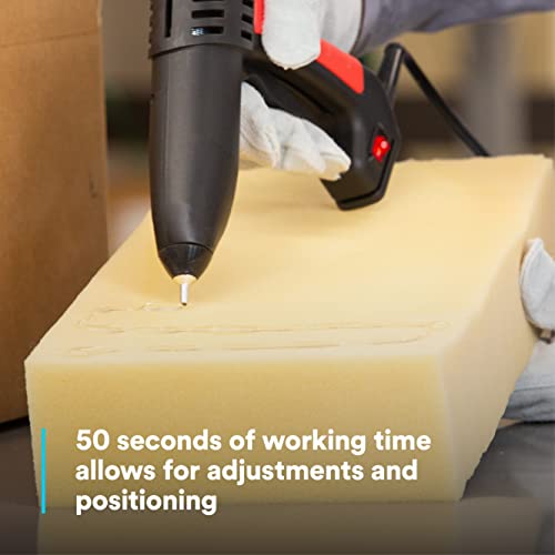 3M Hot Melt Adhesive 3792TCQ Hot Glue, Multi-Purpose, Woodworking, Upholstery, Clear, 5/8 in x 8 in, 11 lb 3M