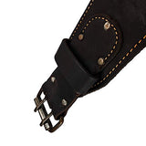 OX Tools Pro 4 Piece Carpenter Tool Belt, Construction Rig, Leather Tool Belt with Two Pouches, Hammer Holder, Tape Measure Pocket, Adjustable OX Tools