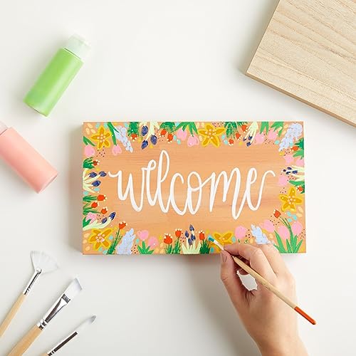 4 Pack Unfinished MDF Wood Blocks for Crafts 6 x 10", Smooth Surface for Crafts, DIY Projects (1 Inch Thick) Bright Creations