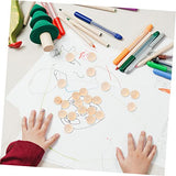 Kisangel 96 Pcs Wooden Hemisphere Unfinished Balls DIY Half Beads Unfinished Hemisphere Ball Unfinished Half Round Beads Wooden Half Craft Ball Wood Kisangel