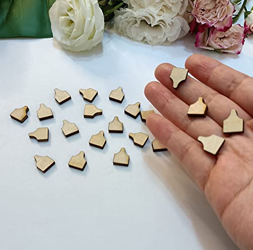 60pcs of Cow Tag Earring Ear Tag,Earrings Studs Sublimation Blanks Wood Earrings,Blanks Farm Animal Earrings Stud,DIY Country Western Jewelry (0.5'') - WoodArtSupply