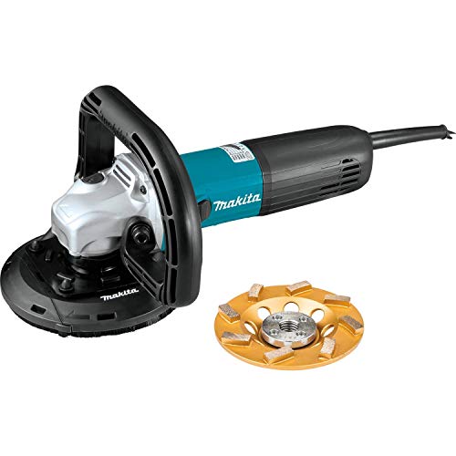 Makita PC5010CX1 5" SJS™II Compact Concrete Planer with Dust Extraction Shroud and Diamond Cup Wheel Makita