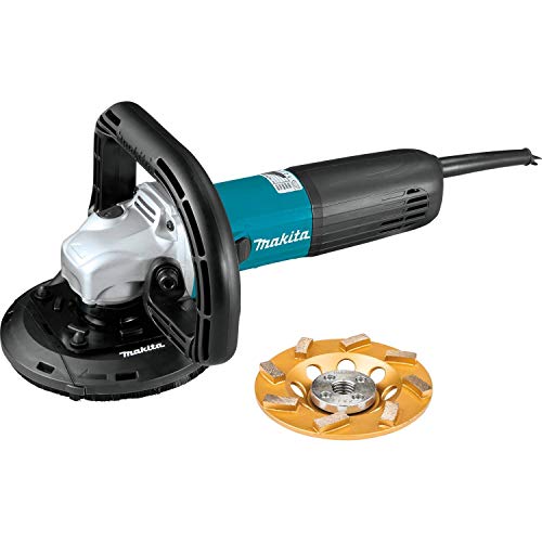 Makita PC5010CX1 5" SJS™II Compact Concrete Planer with Dust Extraction Shroud and Diamond Cup Wheel - WoodArtSupply