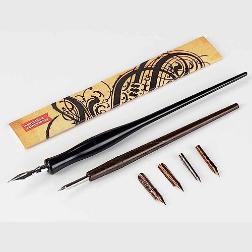 Speedball Sketching Pen Set - 2 Penholders w/ 6 Pen Tips Speedball