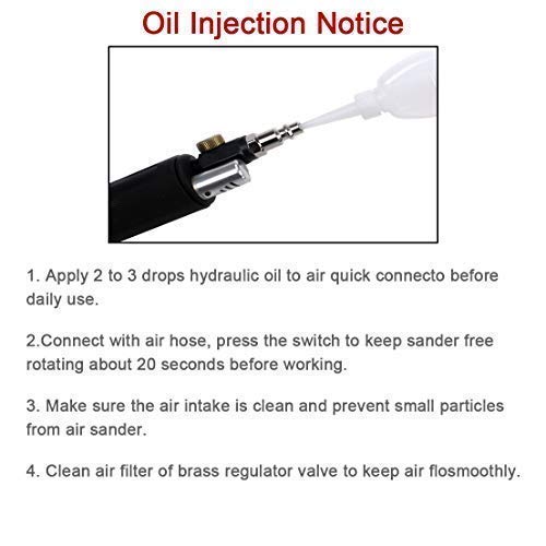 SI FANG 2'' 3'' Mini Orbital Air Sander High Speed Random Orbital Air Sander Detail Sander for Auto Body Work,Latest Stable Version SI FANG