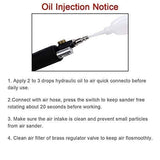 SI FANG 2'' 3'' Mini Orbital Air Sander High Speed Random Orbital Air Sander Detail Sander for Auto Body Work,Latest Stable Version SI FANG