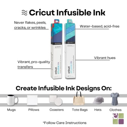 Cricut EasyPress 3 9x9 with Infusible Ink Sheets & Pens, Coasters and 20x16 Heat Mat Bundle - Beginner DIY Project Kit for Home Decor Projects and - WoodArtSupply