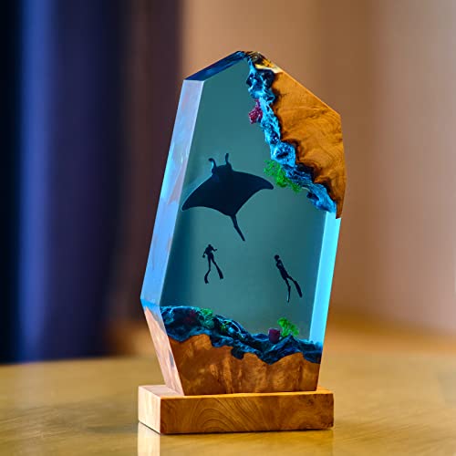 OYOOWOOA Deep Pour Epoxy Resin 4 Gallons Kit 2:1 Liquid Resina Epoxica Transparente Crystal Clear Casting Resin for Garage Floor River Tables Live OYOWOOA