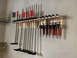 Factory Crafts Bar Clamp Tool Holder Organization Storage Rack Wood Shelf Organizer 20-Slot Birch Plywood Factory Crafts
