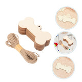 Yardenfun 1 Set Wooden Sign Decoration Pendant Imagination Holiday Adornments Decoupage Toys Graffiti Chips Unfinished Wooden Cutouts Pet Decorate Yardenfun