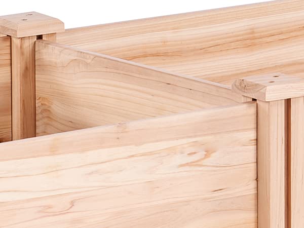 VEVOR Outdoor Wooden Raised Garden Bed Planter, 96 x 24 x 10in, High End Natural Fir Wood No-Bolt Assembly, Elevated Planting Box for Vegetable/Herb VEVOR