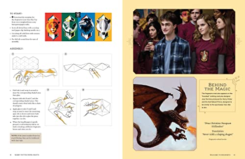Harry Potter: Magical Paper Crafts: 24 Official Creations Inspired by the Wizarding World (Reinhart Studios) WoodArtSupply