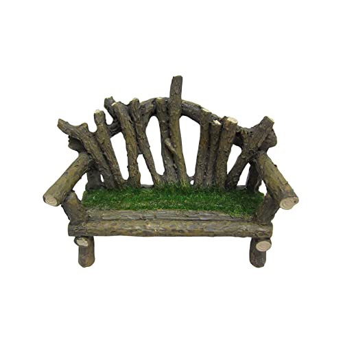 ArtMinds Mini Wooden Bench with Moss