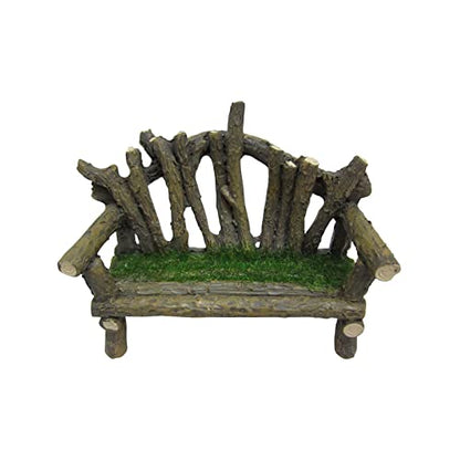 ArtMinds Mini Wooden Bench with Moss