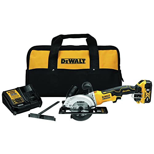 DEWALT ATOMIC 20V MAX* Circular Saw Kit, 4-1/2-Inch (DCS571P1) - WoodArtSupply