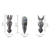 OTARTU African Mask Wall Sculpture Hand Carved African Tribal Wall Mask Art OTARTU