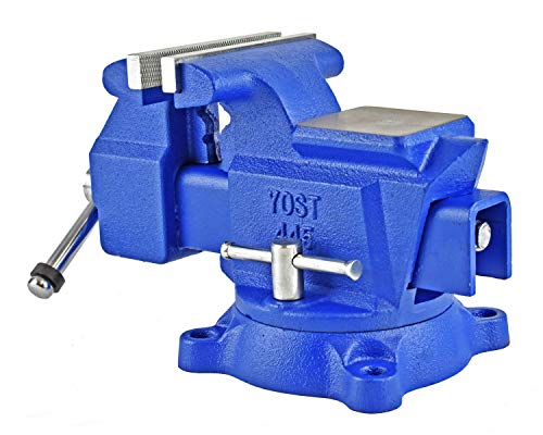 Yost Vises 460 Combination Vise | 6 Inch Jaw Width Heavy-Duty Utility Pipe and Bench Vise |Secure Grip with Swivel Base| Made with Cast Iron and Yost Tools