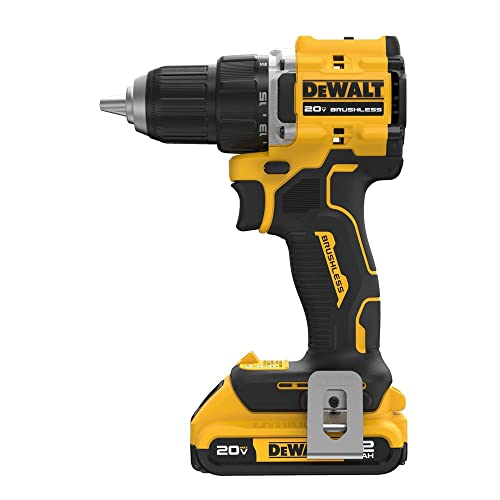 Dewalt DCD794D1 20V MAX ATOMIC COMPACT SERIES Brushless Lithium-Ion 1/2 in. Cordless Drill Driver Kit (2 Ah) - WoodArtSupply