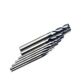OSCARBIDE Carbide End Mill Set for Steel 4 Flutes CNC Spiral Router Bits 6 Pieces,Square CNC Spiral Router Bits Carbide Dia（1 2 3 4 6 8mm) Tian OSCARBIDE