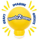 READY 2 LEARN Paint and Clay Texture Rollers - Set of 4 - Textured Dough Rolling Pins for Kids - Open-Ended Patterns for Crafts and Decoration READY 2 LEARN