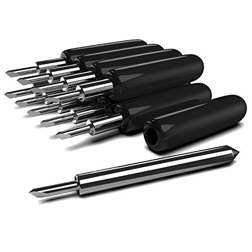 Hadwoer Cutting Blades Compatible with Explore Air/Air 2/Explore Air 3, 10PCS Premium Fine Point Blade Compatible with Maker/Maker 3 Cutting Machines Hadwoer