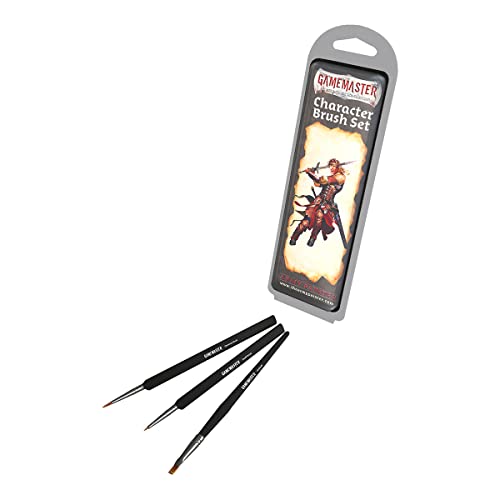 The Army Painter Gamemaster Character Brush Set - Precise Detail Brush Set Include 1 Small Detail Brush, 1 Monstrous Brush, 1 Drybrush Fine Detail The Army Painter