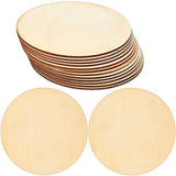 Wood Circles for DIY Craft 15-Count Unfinished Wooden Round Disc Cutouts 6 Inches in Diameter LEFUBABY