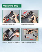 meite F32 Brad Nailer 18 Gauge 3/8" to 1-1/4" Pneumatic Tool for Woodworking Projects meite