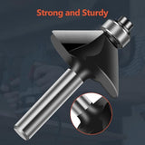 LANGSKIP'S 15 Pieces Carbide Router Bit Set 1/4 Shank Made of 45# Carbon Steel YG8 Alloy Blade for Woodwork Tools - WoodArtSupply