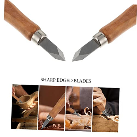 Housoutil 5pcs Woodworking Marking Knife Wood Sculpting Tools Detail Carving Knife Wooden Carving Chisels Carpenter Tools Specialty Tools Woodworking Housoutil