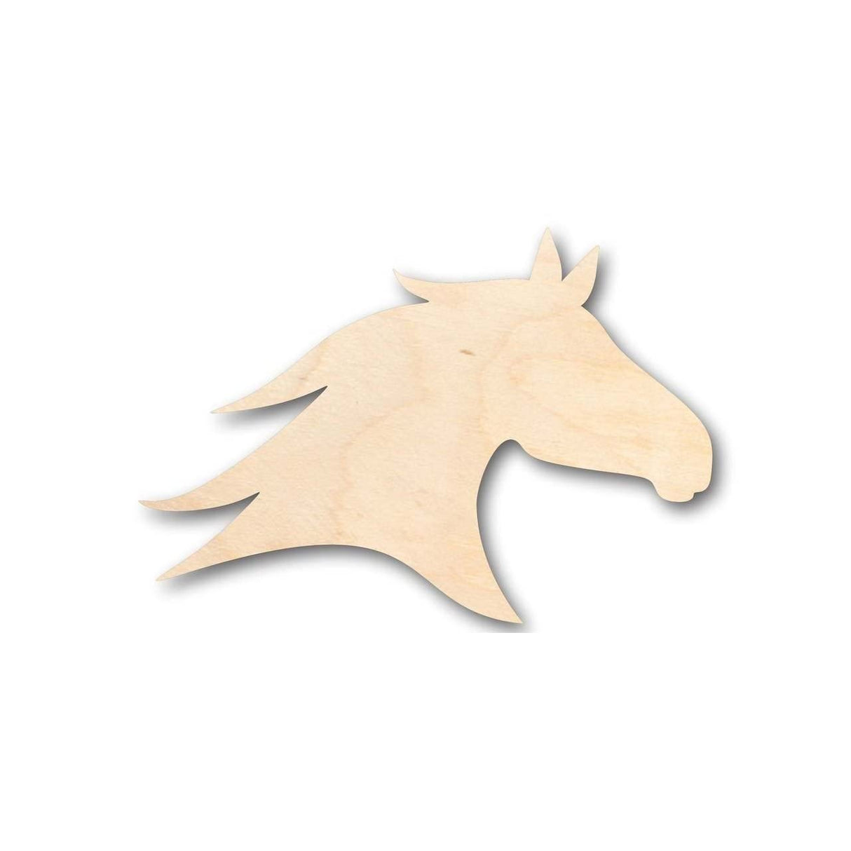 Unfinished Wood Horse Head Shape - Farm Ranch - Animal - Craft - up to 24" DIY 5" / 1/4" 24 Hour Crafts