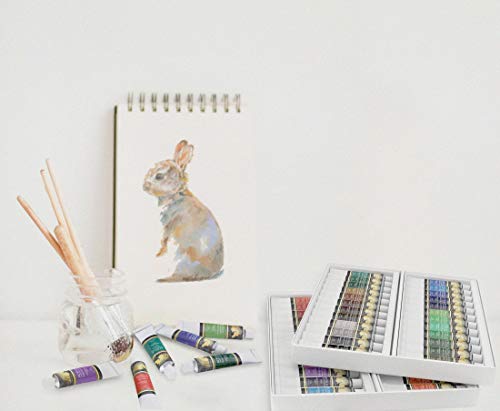 MyArtscape Acrylic Painting Tubes Set - 48 x 21ml - Lightfast - Heavy Body - Rich Pigments - Vibrant Colors - Professional Art Supplies - Artist MyArtscape