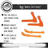 DCT 4 Pack Safety Push Sticks – Straight Table Saw Push Blocks and V Style Push Sticks Wood Working Push Stick Set Deadwood Crafted Tools