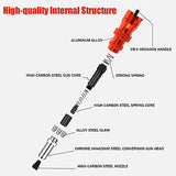 POWLAB Professional Rivet Gun Adapter Kit - Cordless Riveting Drill Tool with 4 Rivet Heads & 200 Blind Rivets - Easy Processing for Pop Rivets - POWLAB