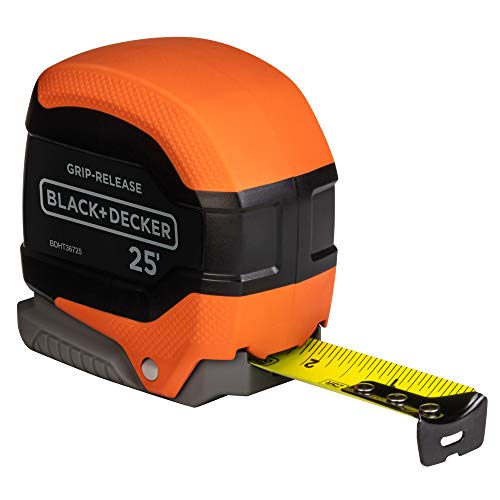 beyond by BLACK+DECKER Tape Measure, Grip Release, Autolock & Self Lock, 25-Foot (BDHT36725AP) - WoodArtSupply