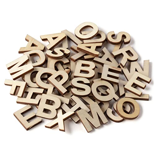 12 Packs: 54 ct. (648 Total) 3/4”; Wood Block Letters by Make Market® - WoodArtSupply