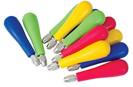 Speedball Cutter Handle with Screw-Off Cap, Assorted Color, Pack of 12 Speedball