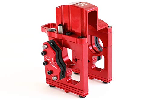 GTBRacing CNC Aluminum Center Differential Diff Mount & Adjustable Calipers Version for 1/5 RC Car Losi MTXL Upgrade Parts (Red) GTBRacing
