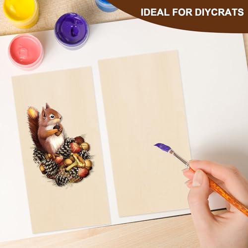 6 Pack Basswood Sheets for Crafts - 12 x 16 x 1/8 Inch - 3mm Thick Large Plywood Sheets Unfinished Bass Wood Boards for Laser Cutting, Wood Burning PONGJA