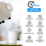 Epoxy Resin 32oz, 4 Hours Demold, 8-10 Hours Fast Curing Epoxy Resin Kit, Food Safe & Low Odor, Bubble Free, High Hardness for Casting, Coating, Art, ButiResin