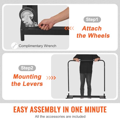 VEVOR Drywall Cart, 1500 LBS Panel Dolly Cart with 36.02" x 24.02" Deck and 5" Swivel Wheels, Heavy-Duty Drywall Sheet Cart, Handling Wall Panel, VEVOR