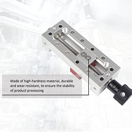 RATTMMOTOR Upgrade CNC Router Mini Vise Clamp, High-Precision DIY Engraver Machine Hold Down Clamp Mini Right Angle Vise, Working Range 65mm for DIY RATTMMOTOR