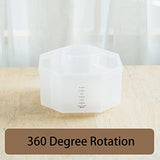 kaileyouxiangongsi Desk Organizer, 360-Degree Rotating Multi-Functional Pen Holder, 5 Compartments Desktop Stationary Organizer, Home Office Art kaileyouxiangongsi